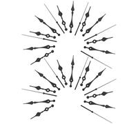 COHEALI 10 Aiguilles D’Horloge Silencieuses en Plastique Noir Kit de 10 Pièces de Rechange pour Horloges Murales Aiguilles de Remplacement Légères Compatibles pour Réparation et