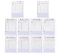 COHEALI 10 Carnets de Planification Portables en Papier, 10pcs, Écriture Fluide, pour Noter Emploi du Temps Hebdomadaire, Style Simple et Élégant, pour Étudiants