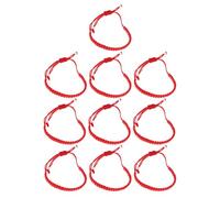 COHEALI 10 Pièces Bracelet en Corde Rouge Tressée Artisanale, Ajustable et Décoratif, Apporte Chance et Évite la Malchance, Présent pour Amis ou Famille