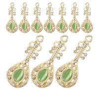COHEALI 10 Pièces Breloques pour Boucles D'oreilles en Alliage de Zinc, Décorations Faites la Main, Petites, Peu Encombrantes, Faciles à Prendre, pour Créations de Bijoux et Beaux Objets