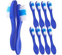 COHEALI 10 Pièces Brosse à Dents Miniature pour Prison Tête Large et Poils en Nylon Souples, Manche Court en Plastique, Nettoyage Profond pour Détenus en Établissement