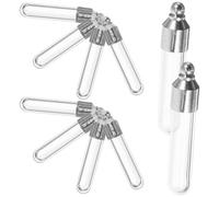 COHEALI 10 pièces Mini Flacons Verre Transparent avec Bouchon à Vis Petits Flacons Décoratifs pour Souhaits Pendentifs Vintage pour Cadeaux et Collections