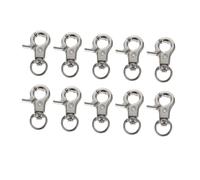 COHEALI 10 Pièces Mousquetons Métalliques Pivotants Alliage de Zinc Grands Crochets pour Connexion de Sac Clips de Fixation DIY pour Sacs Sangles et Accessoires