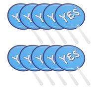 COHEALI 10 Pièces Pagaies de Vote en Plastique pour Élèves, Résistantes Déformation, Outils Pratiques pour Activités en t Sessions de Questions-réponses