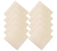 COHEALI 10 Pièces Planche Carrée en Contreplaqué de Bois de Beige, Fiabilité pour Projets de Bricolage et Touche Décorative, pour Travaux Manuels et Modélisme
