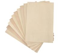 COHEALI 10 Pièces Planches de Bois Non Finies en Bois pour Travaux Manuels à Peindre et Écrire DIY Projets D'art pour Modélisme et Artisanat