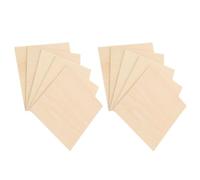 COHEALI 10 Pièces Tranches de Bois Vierges en Bois Beige, Planches de Tilleul Non Finies pour Peinture, Écriture, Loisirs Créatifs, Bricolage et Maquettes, Lot pour Ateliers et Boutiques