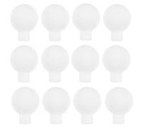 COHEALI 100 Ampoules Vides Globe en Abs Blanc pour Décoration, Accessoires Lumineux Sûrs et Fiables, Forme Ronde Délicate, pour Festivals et Occasions Diverses
