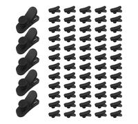 COHEALI 100 Pièces Clips pour Câble Audio Écouteurs en Plastique Léger Noir, Fixation Pratique pour Fils de Casque, pour Sport et Mouvement sans Utilisation des Mains