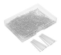 COHEALI 1000 Pièces Épingles à Tête pour Bijoux en Acier 0,6x30 Mm, Précision de Positionnement Fatigue, pour Couture et Fabrication de Bijoux Délicats