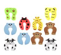 COHEALI 10pcs Cale de Porte en Eva Antichoc Design Cartoon pour Porte de Placard de Chambre Protection Anti-pincement pour Bureau et Centre Commercial Style Aléatoire