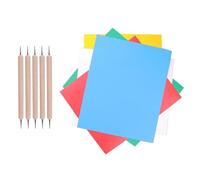 COHEALI 10pcs Papier Carbone Transfert pour Textile Foncé 5pcs Stylets Papier Calque Réutilisable pour Broderie et DIY Peinture
