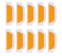 COHEALI 10pcs Réflecteurs Routiers Jaunes en Plastique Polycarbonate, Haute Visibilité Multi-Angle et Résistance Toutes Saisons pour Parkings et Traversées