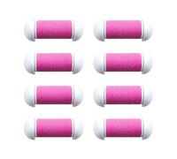 COHEALI 10pcs Têtes de Rouleau de Rechange pour Dispositif de Broyage des Pieds Rose en Plastique Abrasif pour Soin Professionnel des Pieds