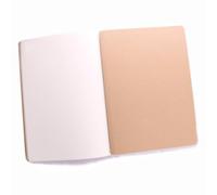 COHEALI 12 Pièces Carnet Vierge A6 en Papier Kraft, 40 Pages pour Écrire et | Format Horizontal Pratique, Couverture Marron Rétro, Feuilles Blanches, Adapté aux Étudiants et Employés de Bureau
