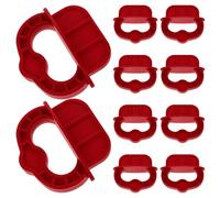 COHEALI 12 pièces Lot de Anneaux Espacement pour Lame de Terrasse Pouce Outil Portable pour Espacement Uniforme Réutilisable et Compatible Bois Composite
