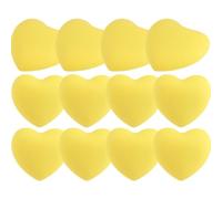 COHEALI 12 Pièces Poignée de Meuble Cœur Jaune pour Tiroir | Bouton Décoratif, Style Élégant, Finition Polie, pour Bureau et Maison, Refonte du Mobilier
