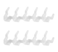 COHEALI 12 Pièces Supports D'étagère Blancs en Plastique pour Armoires Cuisine, Installation sans Outil, Clips Polyvalents pour Réorganisation Fréquente