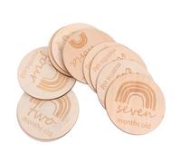 COHEALI 13 Pièces Bébé Carte Commémorative Cadeau Photo Pour Bébés Jalons De Photo Accessoires De Photo De Bébé En Bois Signe D'Étape De Bébé Autocollants D'Étape De Bébé