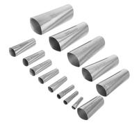 COHEALI 14 Embouts de Buse à Mastic en Acier Inoxydable Réutilisables, Ensemble de 14 Pièces Tailles 5-35 Mm, Outil de Calfeutrage pour Murs Extérieurs et Vitrage, Débit Constant