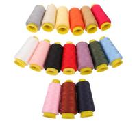 COHEALI 16 Bobines de Fil à Coudre Polyester 2000 Yards Multi-couleurs pour Machine à Coudre, Surjeteuse et Broderie, Kit Fil Couture Polyvalent pour Travaux Manuels et Assemblage