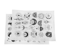 COHEALI 2 Feuilles de Papier Hydrosoluble pour Broderie Style Bohème, Matériau Soluble à L'eau, Adapté à Plusieurs Types de Fils, pour Projets de Couture et DIY