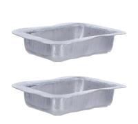 COHEALI 2 Pièces Adaptateur de Conduite Pluviale en Alliage D'aluminium 100x80mm pour Gouttières, Drainage Fiable et Design Moderne, pour Toitures Résidentielles sous Fortes Pluies