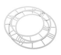 COHEALI 2 Pièces Autocollants Maintien Sécurisé en Acrylique Argenté Muraux Ronds Chiffres Romains Élégants et Facile à Coller Cuisine et Entrée