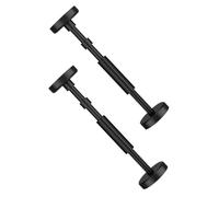 COHEALI 2 Pièces Barre de Support D'armoire Réglable en Nylon Noir 18-45 Cm Mécanisme Antitremblement Mobile pour Installation sous Évier et Meuble