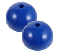 COHEALI 2 Pièces Base de Support de Mât de Drapeau pour Football, Base de Poteaux D'agilité Football, Abs Bleu, Installation Portable, Conforme aux Spécifications Officielles, pour Poteau