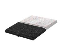 COHEALI 2 Pièces Boîte de Cartes de Visite en Strass Etui Carte de Visite Rangement Carte de Visite Ceinture portative décalcomanies Moteur décoration Moteur Porte-Cartes de Visite Femmes