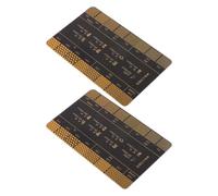 COHEALI 2 Pièces Carte de Référence Pratique Mouture du Café en PC Noir Précision, Outil de Mesure pour Diverses Méthodes de Préparation Quotidienne