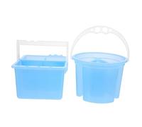 COHEALI 2 Pièces Lave-pinceaux avec Poignée Seau pour Pinceaux Aquarelle Nettoyeur De Pinceaux pour Bricolage Et Artistes De Niveaux Variés