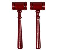 COHEALI 2 pièces Marteau de Juge Bois Accessoire Costume Portable Compact et Résistant pour Rôle Judiciaire