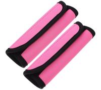 COHEALI 2 Pièces Tapis de Musculation Portable en Polyester Rose | Coussin Amovible à Lignes Concaves, Relief de Pression, pour Barre et Traction, Usage Maison