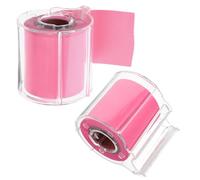 COHEALI 2 Rouleaux de Blocs-notes Autocollants Rouleau Adhésif 2pcs Rose Fuchsia Papier Lisse Note Bureau Maison Fournitures de Bureau Accessoires Créatifs