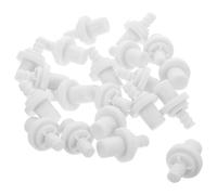COHEALI 20 Pièces Connecteur Spirale de Brosse de Toilette en Plastique Blanc, Résistant à L'usure Mécanisme D'auto-verrouillage Rapide, pour Salle de Bain