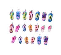 COHEALI 20 pièces Flop Clay Ornaments DIY Jewelry Accessories Mix Colors Breloques Pâte à Modeler pour Bracelets Colliers Décoration Intérieure