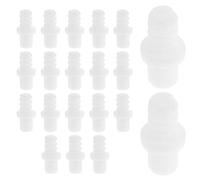 COHEALI 20 pièces Lot de Connecteurs pour Manche de Brosse Wc Embout Fileté Plastique Adaptateur Ergonomique pour Fixation Tête de Brosse Accessoires Salle de Bain Fiables et Compatibles