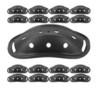 COHEALI 20 Pièces Mentonnière pour Casque Noir en Plastique Coussinet de Confort Protection du Menton Installation Facile pour Casque de Vélo de Véhicule Électrique
