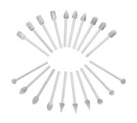 COHEALI 20 Pièces Meules Jade Sable Diamanté Tige pour Gravure Polissage et Sculpture Outils Rotatifs de Remplacement Résistantes et Portables pour Bijoux Jade et Travail de Précision