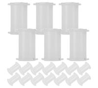 COHEALI 20 Pièces Noyau D'axe Installation Facile Plastique Blanc Résistant à l'usure pour Réparation Professionnelle de Platine Cassette pour Galet Presse-Bande de Magnétophone