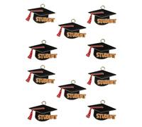 COHEALI 20 Pièces Pendentif Breloque Chapeau de Diplômé en Alliage pour Fabrication de Bijoux Diy, Léger et Facile à Transporter, pour Projets de Souvenirs de Remise de Diplômes
