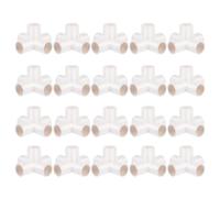 COHEALI 20 Pièces Raccord de Tuyau PVC Blanc à 5 Interfaces pour Jardin | Joint Multiusage, Installation Simple, Usage Robinet et Flexible, pour Extension D'eau au Jardin