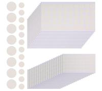 COHEALI 200 Pastilles Adhésives Rondes en Acrylique Double Face Transparentes pour Projets Scolaires et Emballages, sans Trace, Remplaçant Vis et Boulons