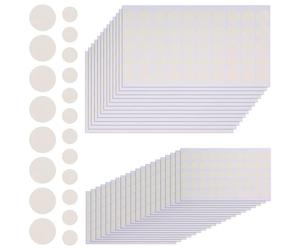 COHEALI 200 Pastilles Adhésives Rondes en Acrylique Double Face Transparentes pour Projets Scolaires et Emballages, sans Trace, Remplaçant Vis et Boulons