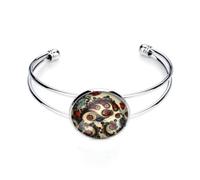 COHEALI 20pcs Patch en Verre Ethnique Rond Demi-boule pour Bijoux Diy, Accessoires Décoratifs Mixtes à Dos Plat, pour Création et Décoration de Bijoux Plusieurs styles