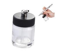 COHEALI 22cc Bouteilles Aérographe Verre Transparentes Pour Peinture Compatibles Siphon Feed Master Badger Rechargeables Et Interchangeables Accessoires Pour Modèles Et Aérographes