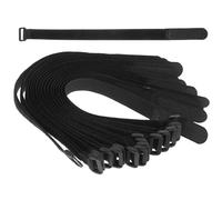 COHEALI 25 Pièces Sangle de Yoga en Nylon Réutilisable Boucle pour Fixation Sécurisée et Transport Facile des Tapis de Yoga Noirs Pendant Vos Déplacements