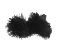 COHEALI 2pcs Housses en Peluche Noires pour Microphone Cravate, Protection Humidité et Saleté, Accessoires pour Scène ou Bar